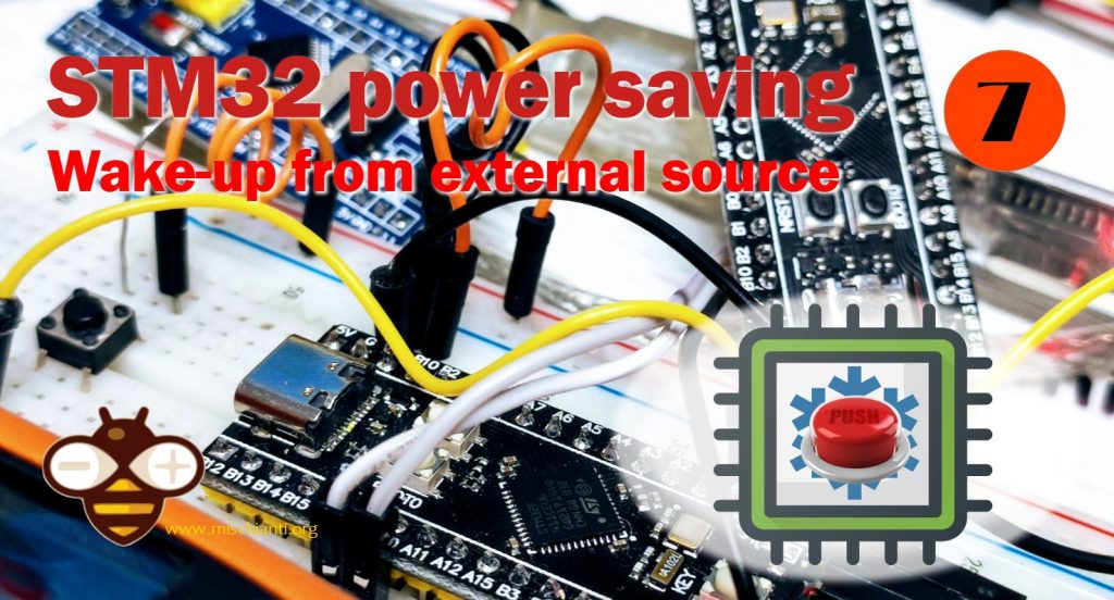 STM32 power saving: wake up from external source