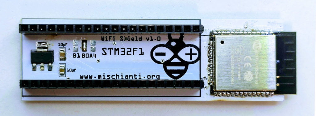 STM32F1 blue pill wifi shield: up