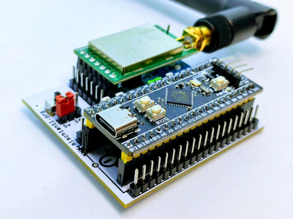 STM32F4 black pill EByte LoRa Exx shield