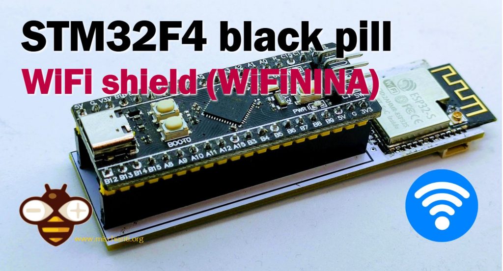 STM32F4 black pill wifi shield (WiFiNINA)