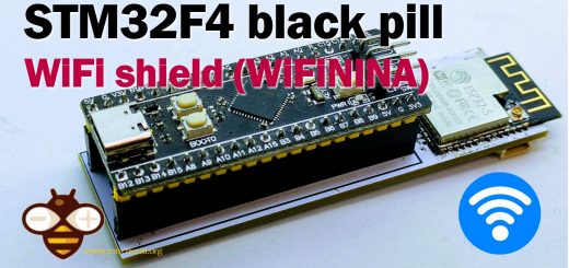 STM32F4 black pill wifi shield (WiFiNINA)