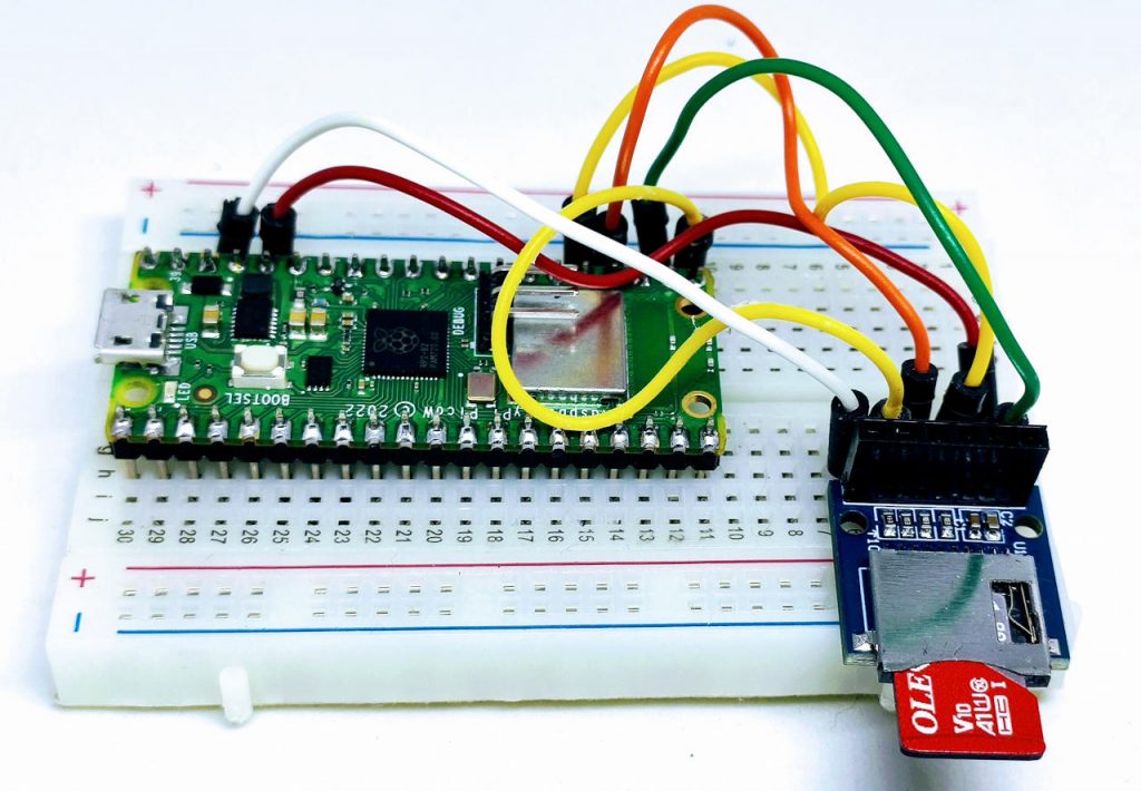 Raspberry Pi Pico, W and rp2040: SD Card module SPI