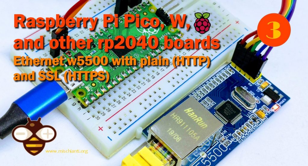 Raspberry Pi Pico rp2040 e ethernet w5500