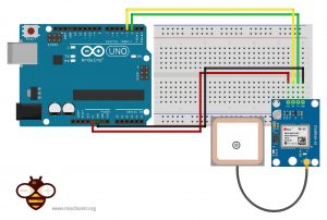 Arduino UNO wiring GPS NEO 6M