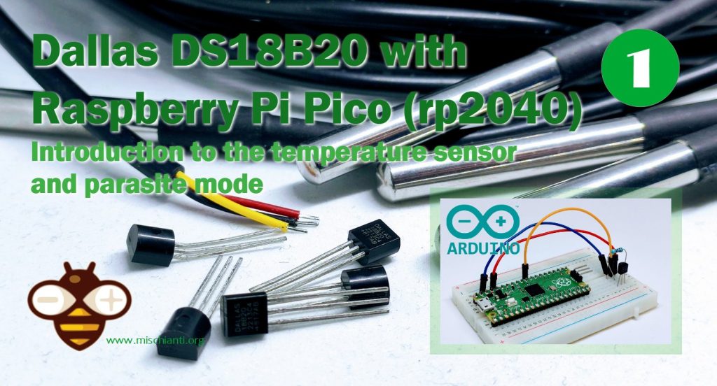 Raspberry Pi Pico (rp2040) and DS18B20: introduction and parasite mode