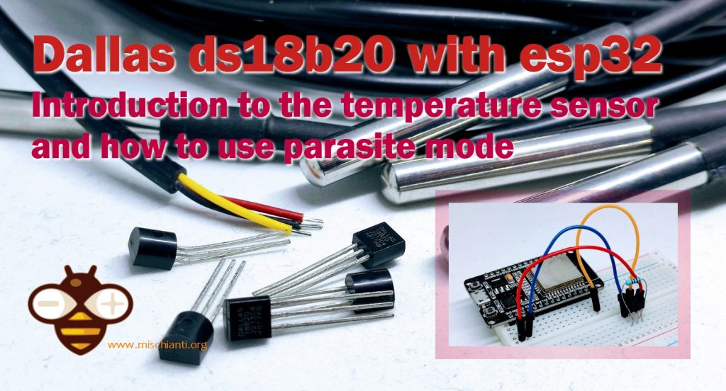 Dallas ds18b20 with esp32: introduction and parasite mode