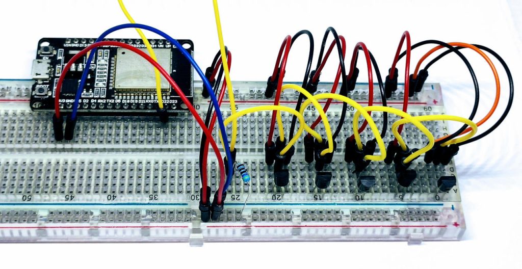 esp32 doit devkit v1 multiple ds18b20 temperature sensors