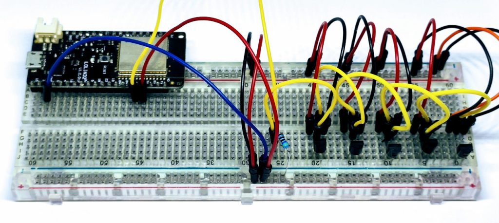 esp32 wemos lolin32 multiple ds18b20 temperature sensors