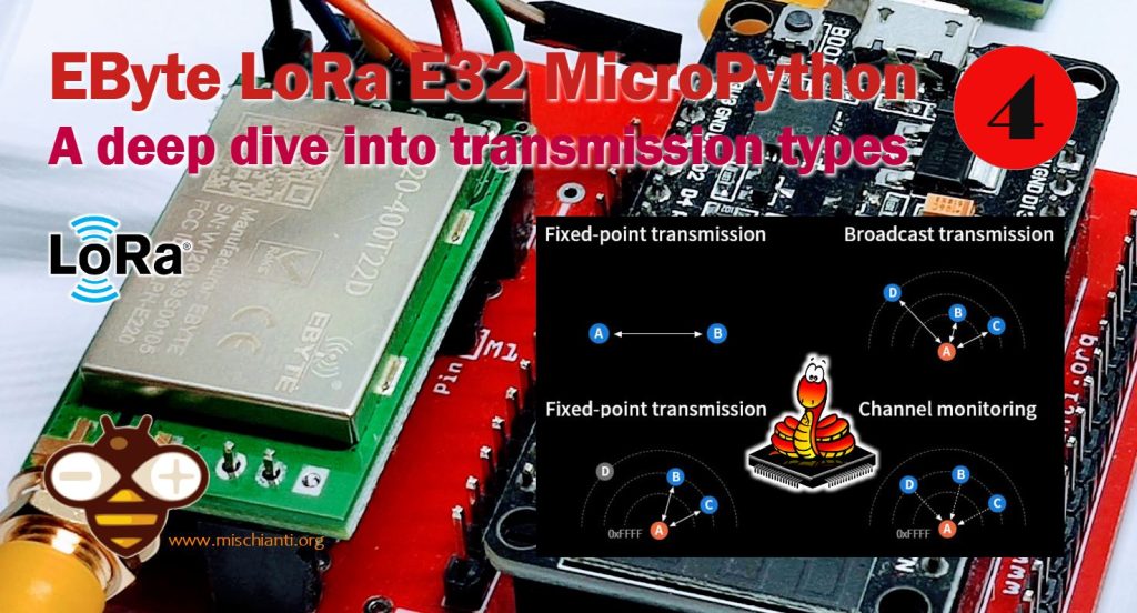 EByte LoRa E32 & MicroPython: a deep dive into transmission types