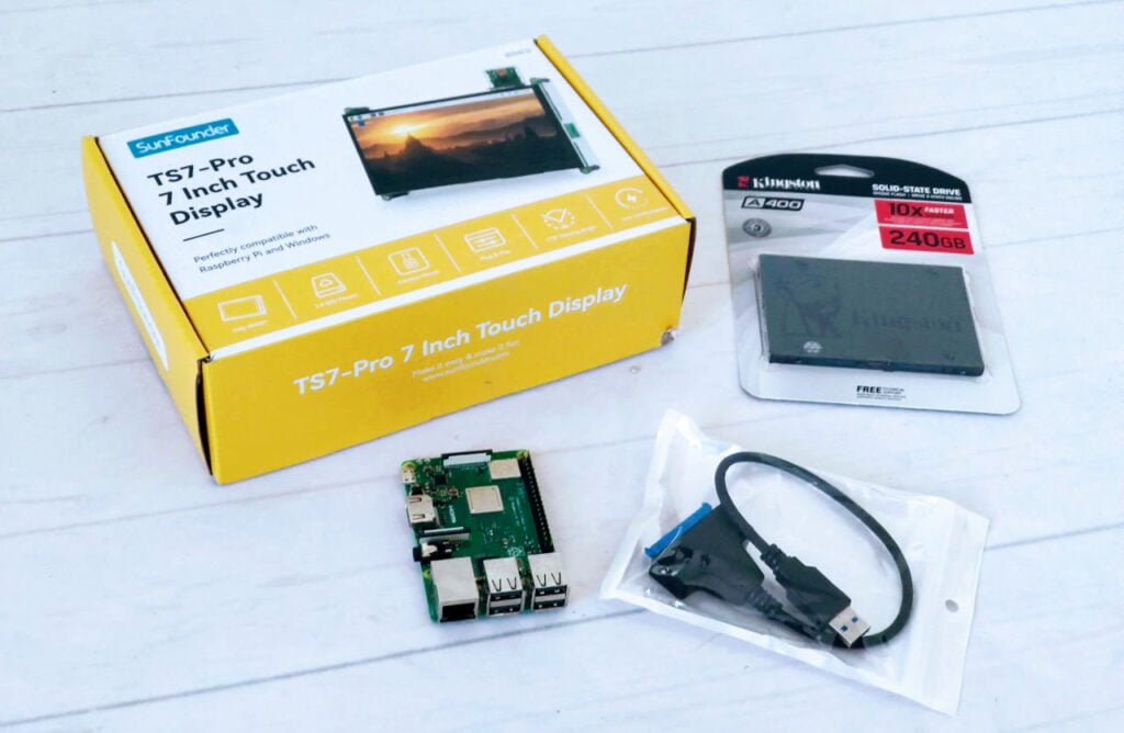 TS7-Pro box Raspberry Pi e SSD