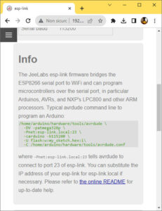 ESP-LINK check the service ports