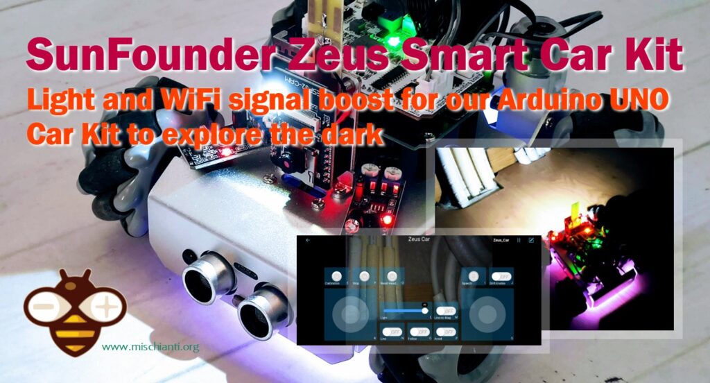 SunFounder Zeus Car Kit con luce e WiFi boost