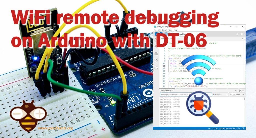 WiFi remote debugging on Arduino UNO with DT-06