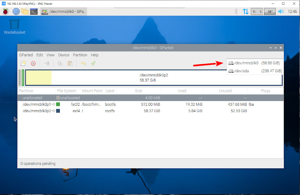 RasPad Setup: Partitioning an Installed Raspberry Pi SSD with GParted