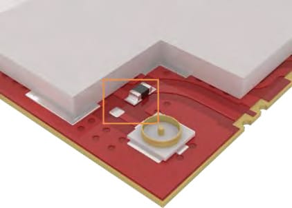 EByte LoRa E70 433T14S2: Posizionamento della Resistenza per la Configurazione dell'Antenna a Foro Passante