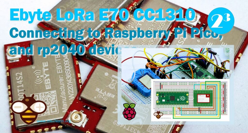 Raspberry Pi Pico, rp2040 e Ebyte LoRa E70 CC1310