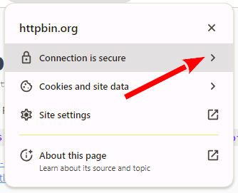 Select connection security