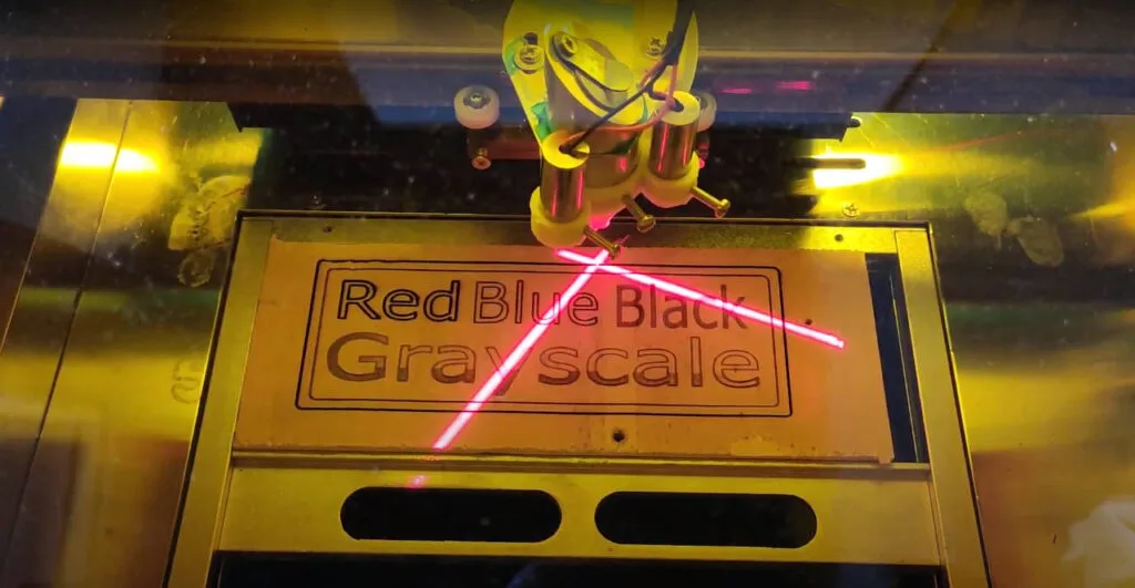 K40 Laser cutting process