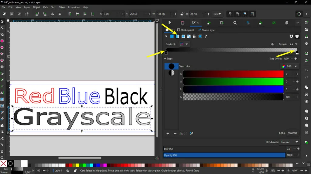 K40 Whisperer: greyscale for raster engraver intensity