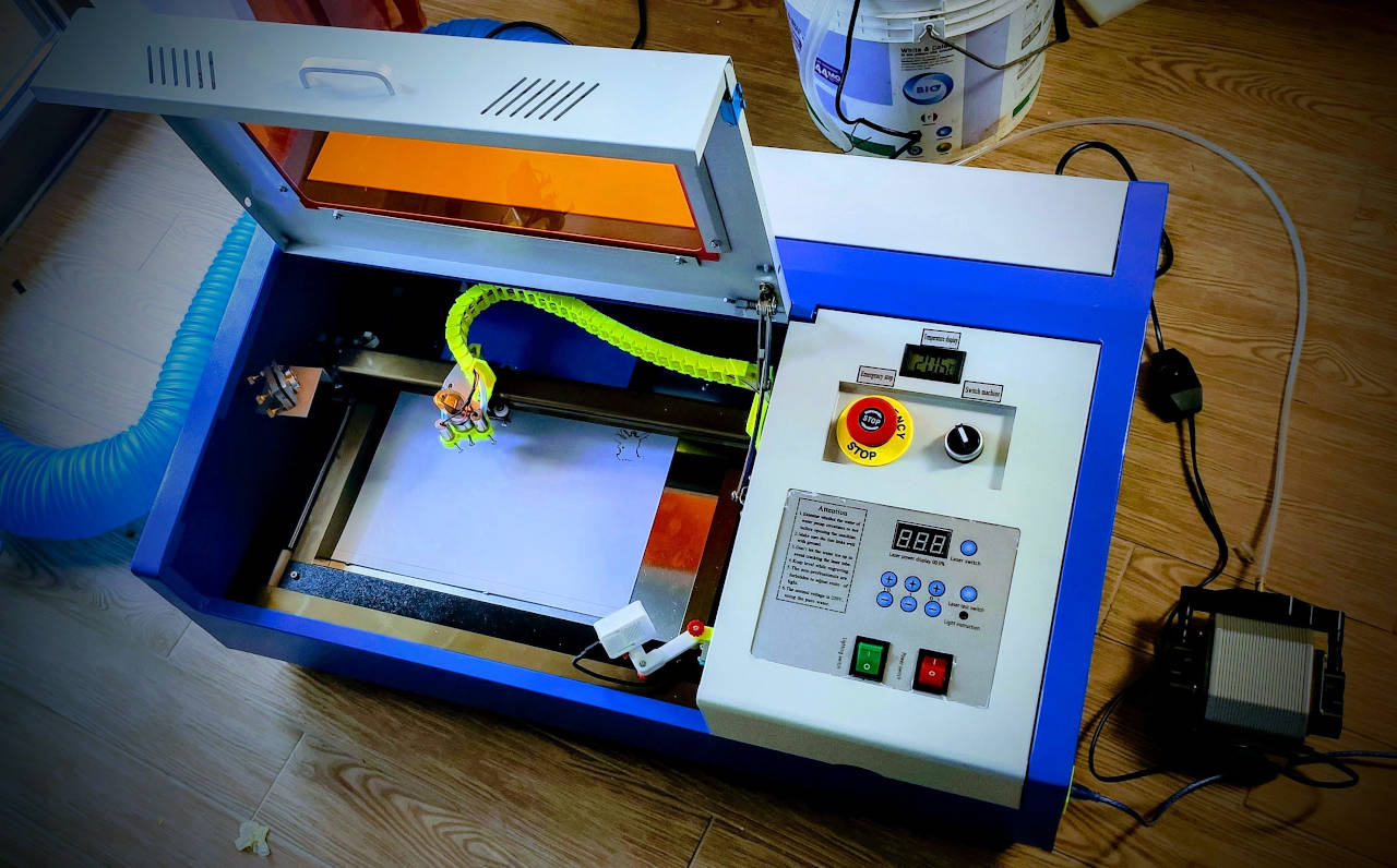 K40 40w CO2 Laser cutter engraver: review, first usage, and upgrades ...