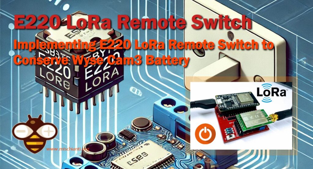 ESP32 E220 e switch remoto