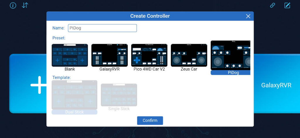 SunFounder Controller: add new device