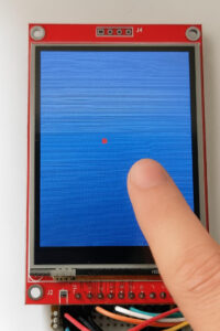 Touch on TFT: red dot example