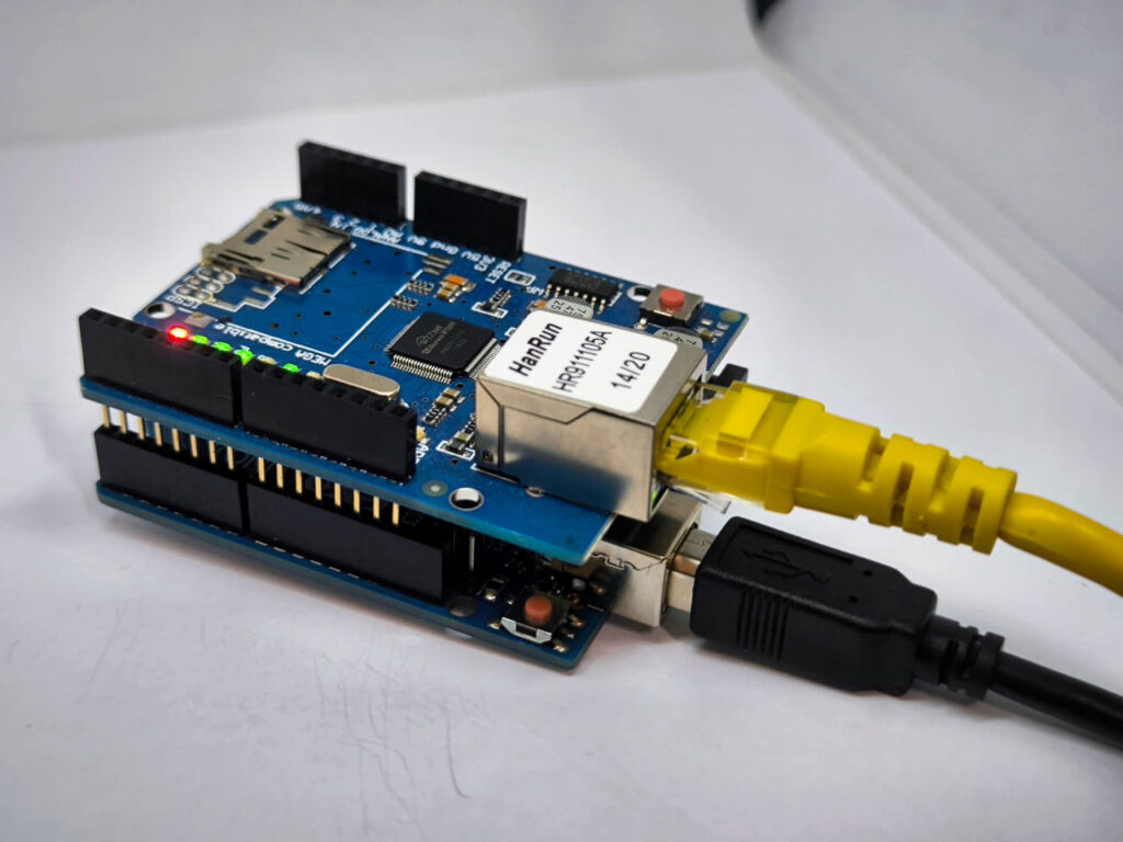 Arduino UNO with Ethernet shield