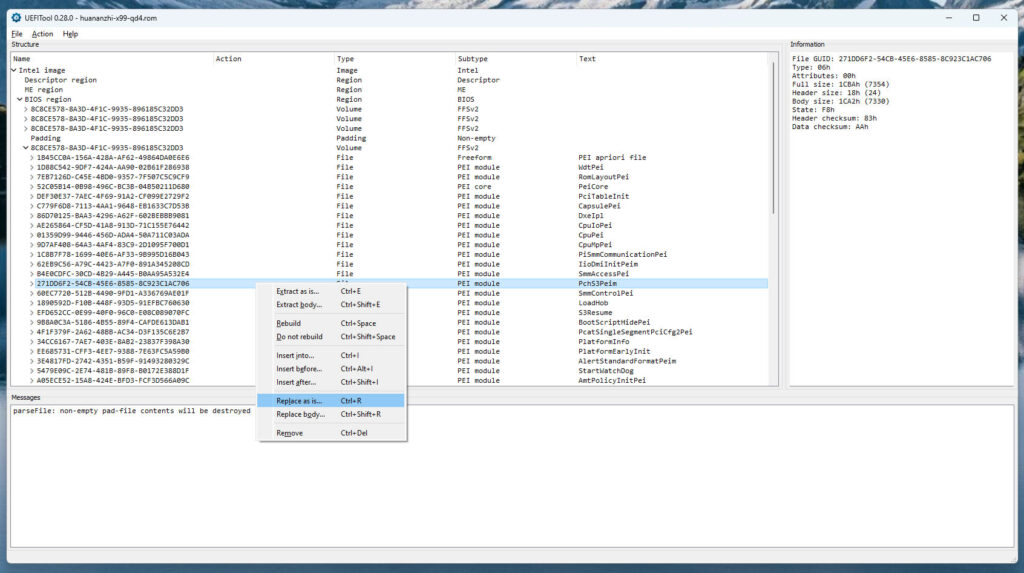 S3TurboTool: Clicca col tasto destro sulla voce PchS3Peim e seleziona [Replace as is ...]