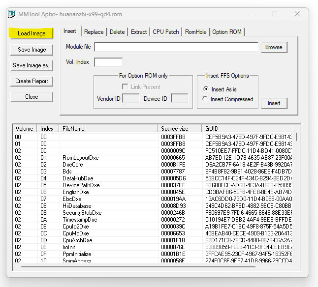 S3TurboTool: Clicca il pulsante [Load Image] e seleziona il tuo file BIOS